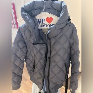 Soia & Kyo Quilted Senna Puffer Jacket, blue, small